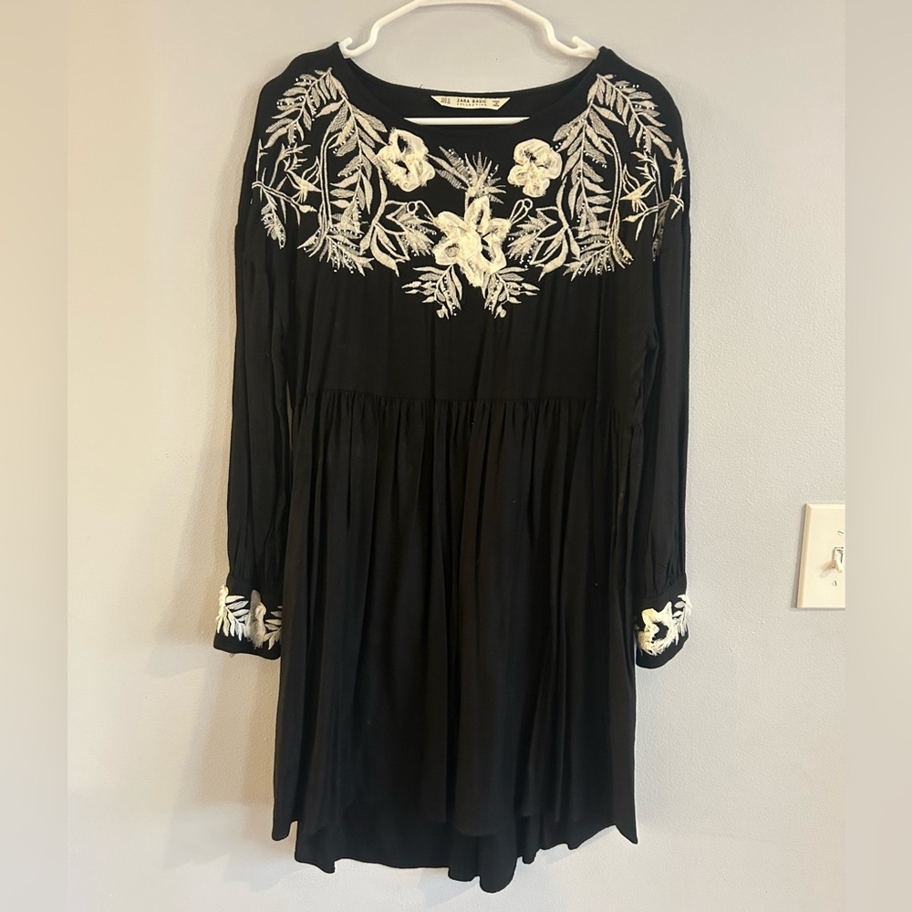 Zara Dress with Floral Appliqué